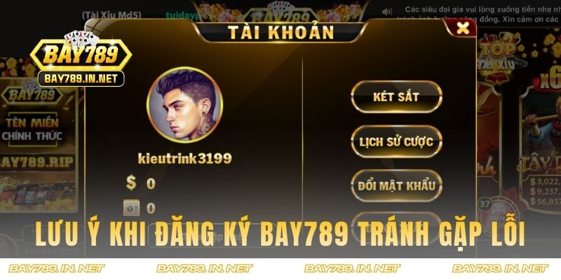 Lưu ý để tránh gặp lỗi